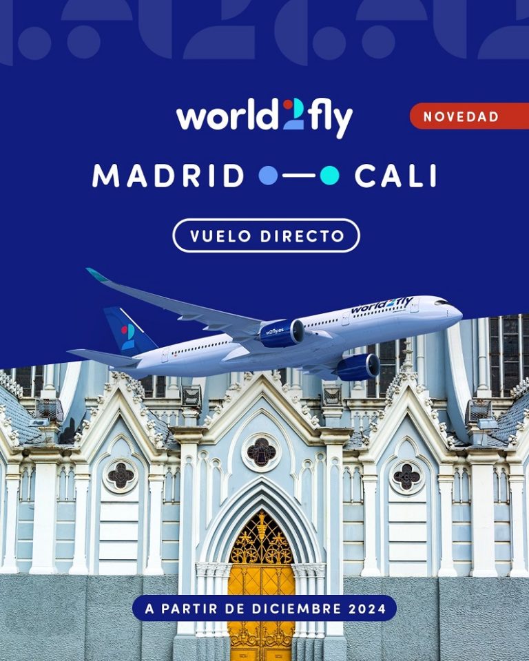 World2Fly Anuncia Ruta Entre Madrid Y Cali Volavi