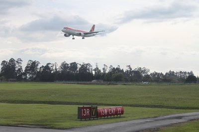 Un A320 Aterrizando