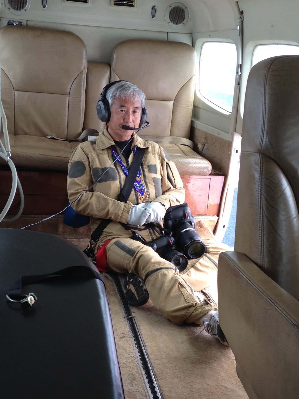 Katsu en el Caravan...El Do228 estaba a 2 millas en aproximación hacía nosotros