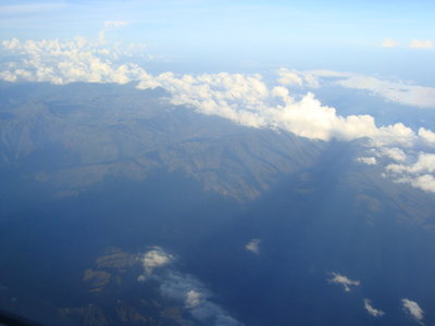 las montañas antioqueñas, ya estabamos en descenso