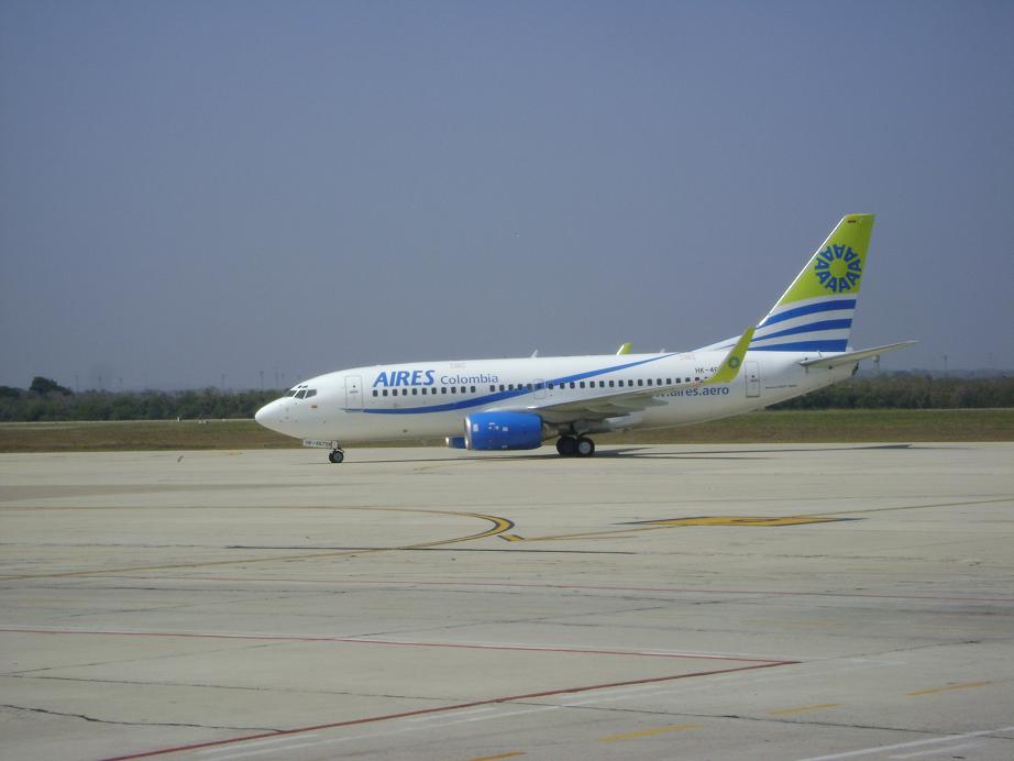 Aires llegando a tiempo, me gusta este avion