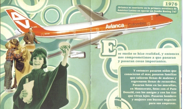 Esta es la Avianca que recuerdo con nostalgia; La Avianca que en todos sus aviones decìa &quot;colombia&quot;.