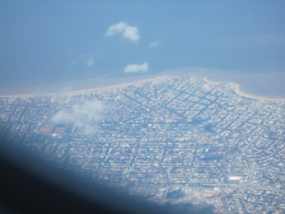 Montevideo desde el avión