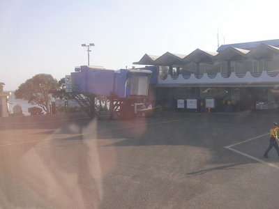 vista del terminal desde el avion