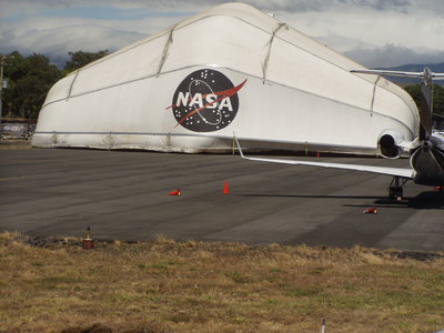 el hangar meteorologico de la NASA