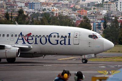 Aerogal llegando a posición