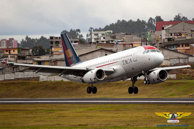 TACA A319 Before touching down