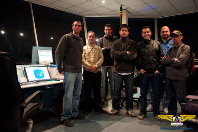 Todo el combo con el controlador - Sandro Rota, Controlador, Stefano Rota, Andrés Ramírez, Pablo Ortega, Andrés Restrepo, Topper.