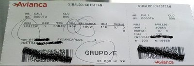 BOARDING PASS CLO-BOG