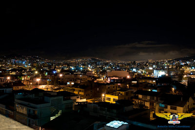 Quito nocturno desde el hotel