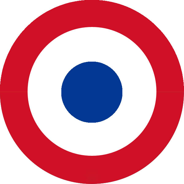 De 1920 a 1924. Los primeros aviones, por ser franceses, usaron la cucarda de ese país.