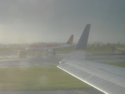 A320 de Avianca, mala calidad por las lluvias que caían en la capital.