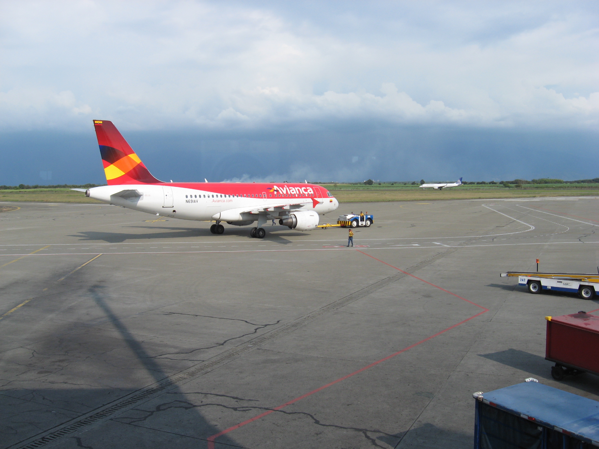 Mi A319 llego de JFK y luego nos ibamos para BOG