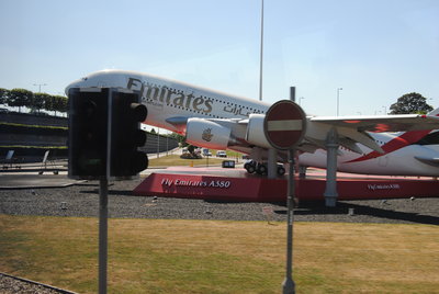 MODELO DEL A380 A LA ENTRADA DE HEATHROW