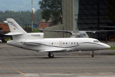 Nicolás Maduro, canciller de Venezuela - Falcon 900B, (YV2040)