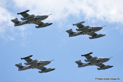 Aviones OA-37B Dragonfly, revista aérea 20 julio de 2010