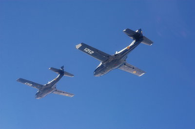 Avión T-37C de la Fuerza Aérea Colombiana FAC 2117