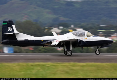 Entrenador T-37C de la Fuerza Aérea Colombiana, FAC 2126