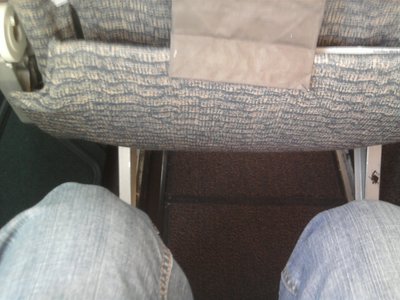 espacio entre asiento