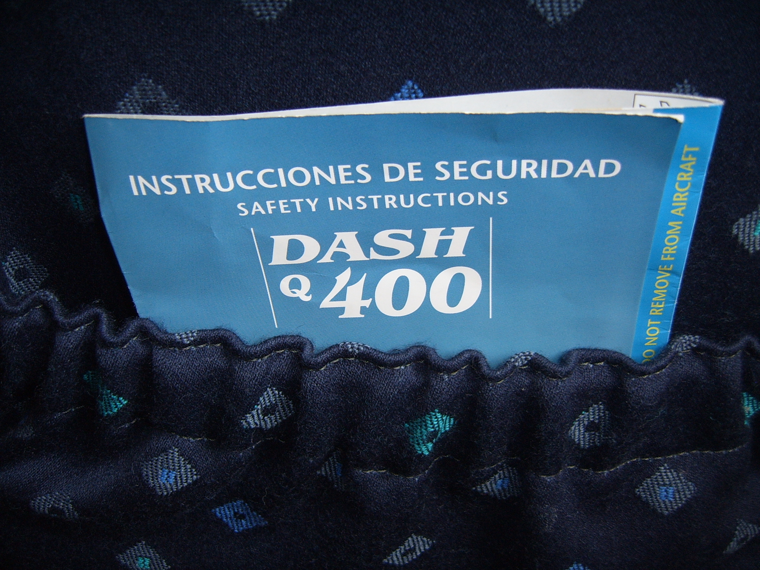 tarjeta de seguridad dash q400 tiene un pitch muy corto :(