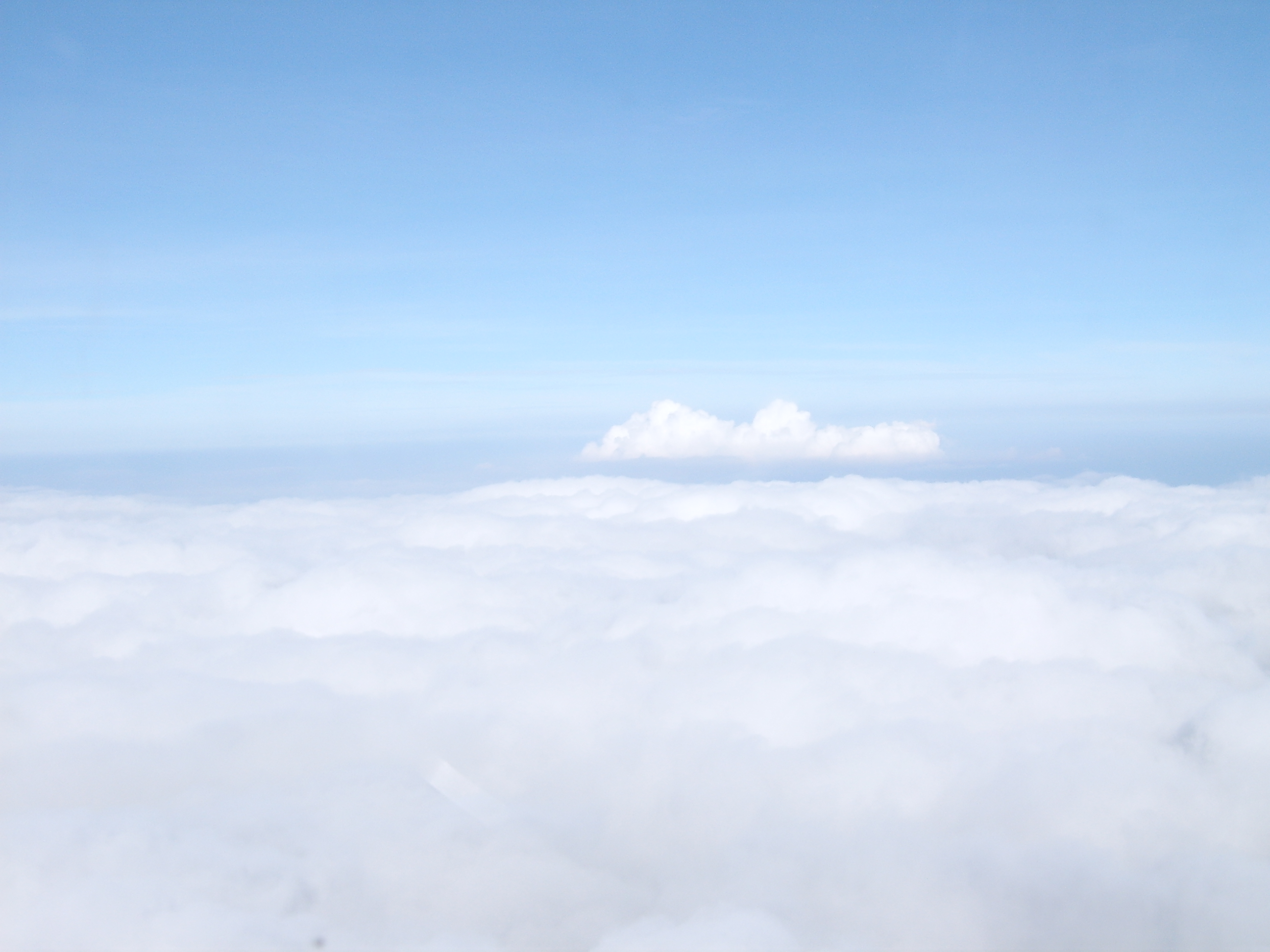 todo el vuelo iba a estar nubado :(