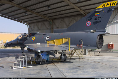 IAI Kfir TC-12 matricula FAC 3007. Foto Noam Menashe