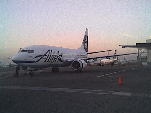 Alaska air en la base