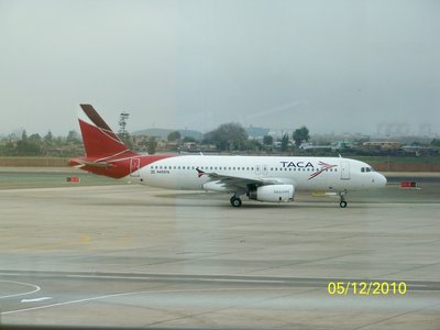 5 de Diciembre segundo Viaje de LIMA a AREQUIPA. en la foto A320 de TACA.