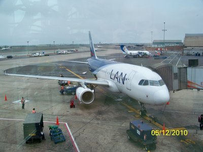 Aqui el A319 de LAN que nos llevará a Arequipa la Ciudad Blanca.