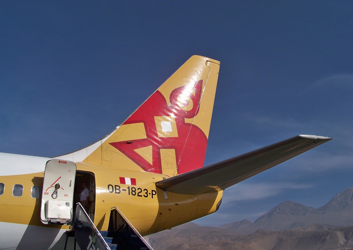 Buen dia para volar, me daba algo de temor volar en un avion tan viejo y ademas Peruano, pero deje todo en manos de Dios.