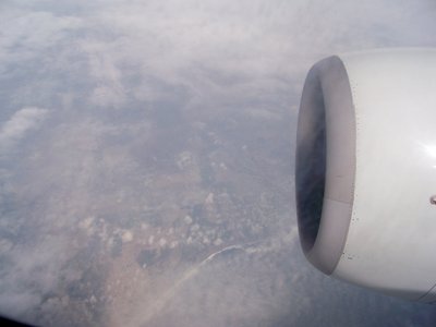 Sobrevolando algun lugar del Ecuador.