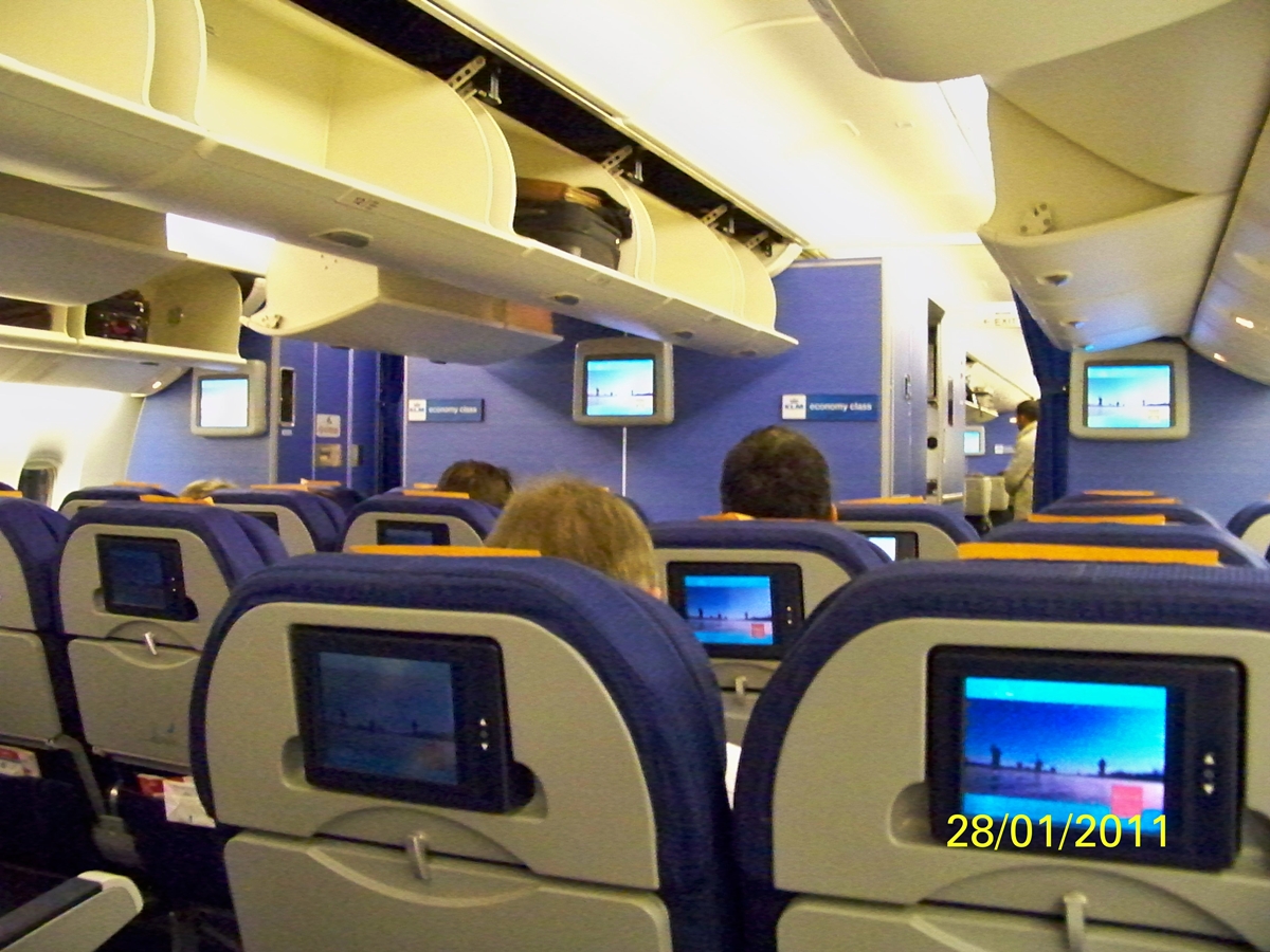 Interior del Boeing 777-200ER de KLM