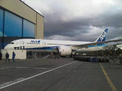 El 787 de All Nippon listo.