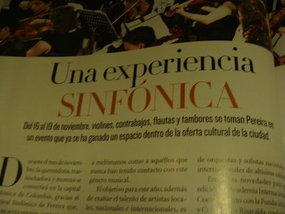 Reseña en la revista de Aires de la Temporada Sinfónica de Pereira (Nov 16-19) fue una muy buena temporada.