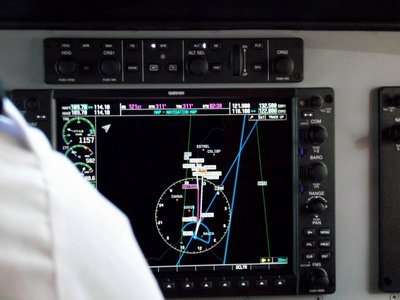 Las figuras en el computador de vuelo