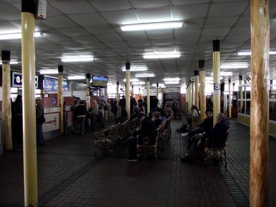 Fin de los vuelos, a dentro del aeropuerto de Nazca