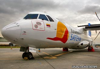 ATR-72-500 de Satena. Foto: Javier Franco TOPPER