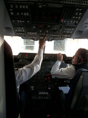 El cockpit del BAE 146 de Star Peru