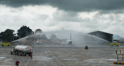 Vuelo inaugural ruta BOG - FLL de la empresa jetBlue