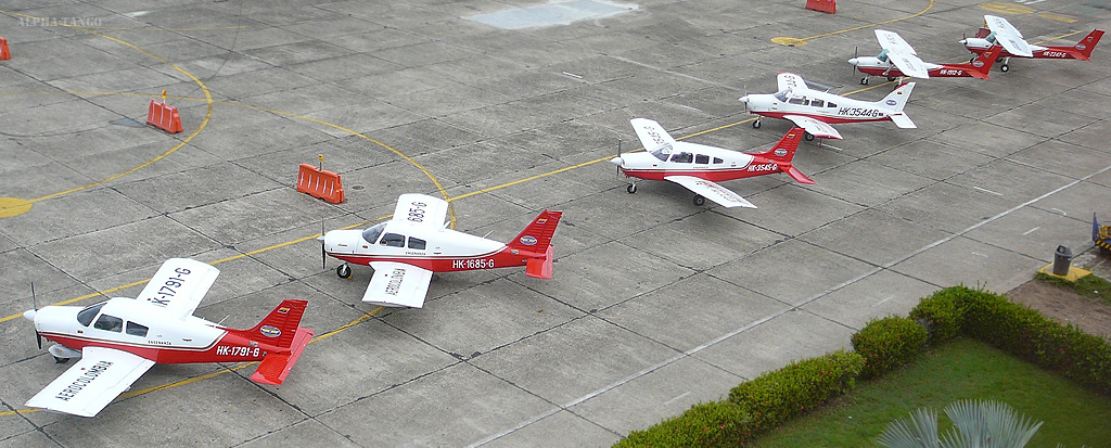HK-1791-G - Piper PA-28-140<br />HK-1685-G - Piper PA-28-140<br />HK-3545-G - Piper PA-28-161<br />HK-3544-G - Piper PA-28-161<br />HK-1912-G - Cessna 150M<br />HK-2247-G - Cessna 152 //// Aeroclub