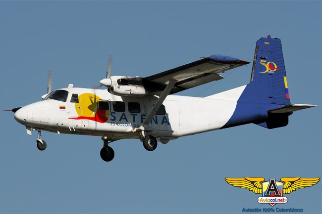 Montaje de cómo se vería un Y-12 en colores de Satena