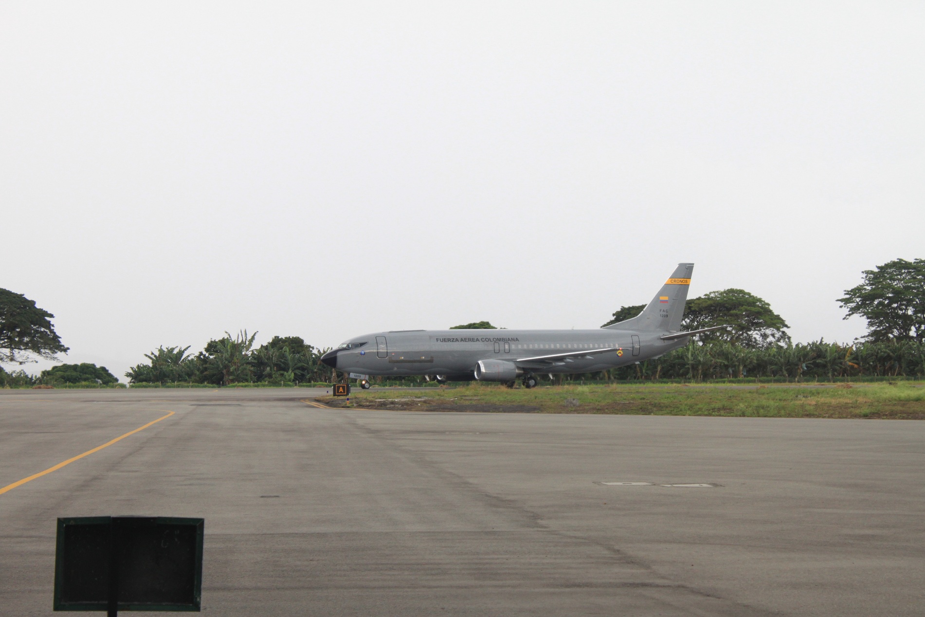 Sorpresa..Llegada de uno de los B737 de la FAC