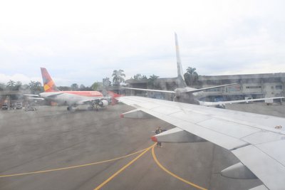 Preparándonos para iniciar el vuelo.. En fase de remolcado.