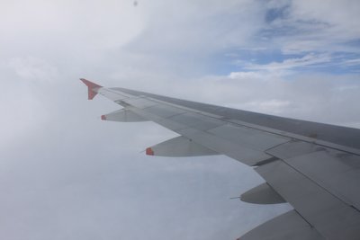En vuelo a Bogota.