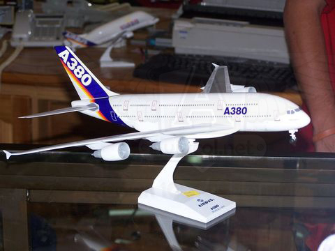 Modelo a Escala de un Airbus A380.