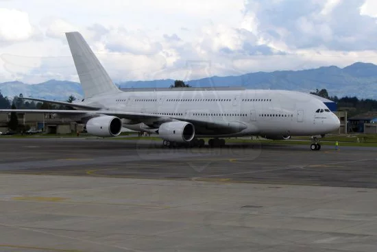 Primer Airbus A380 en el Aeropuerto José María Córdova de Rionegro.