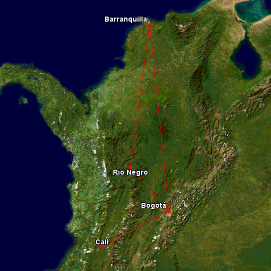 Rutas Nacionales TAMPA Cargo
