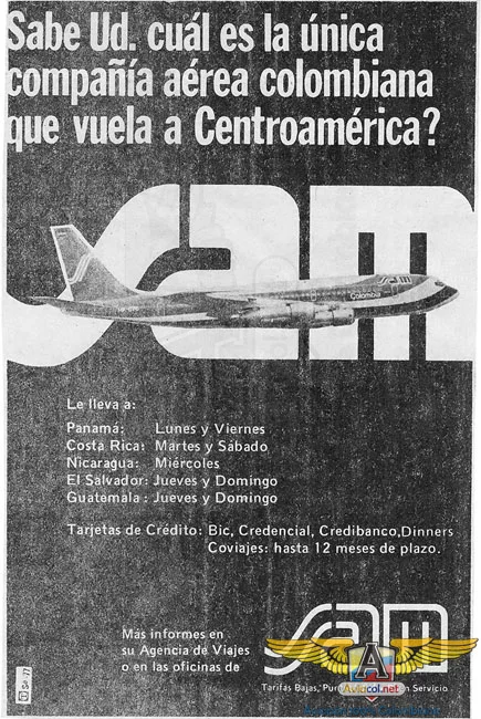 Publicidad SAM - Aviacol.net El Portal de la Aviación Colombiana