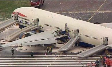 British Airways Boeing 777 Accidente Heathrow