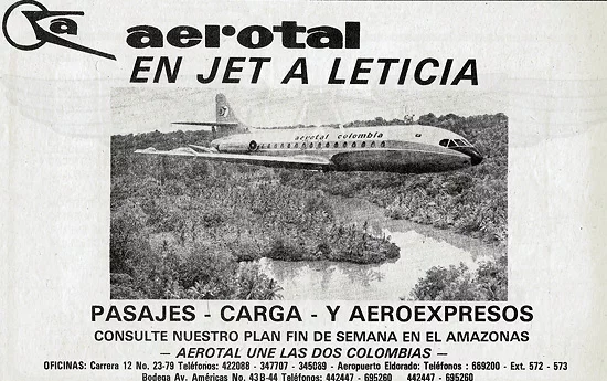 Aerotal en Jet a Leticia